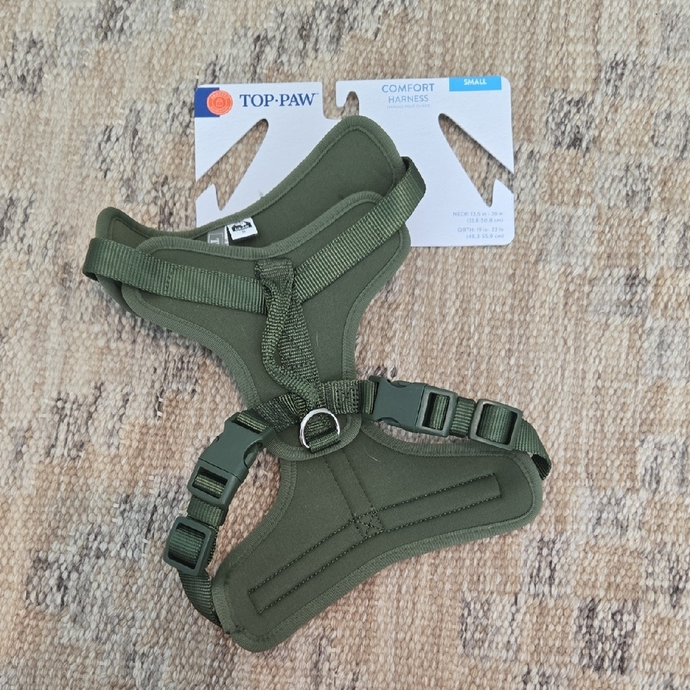 Top Paw Green Comfort Harness